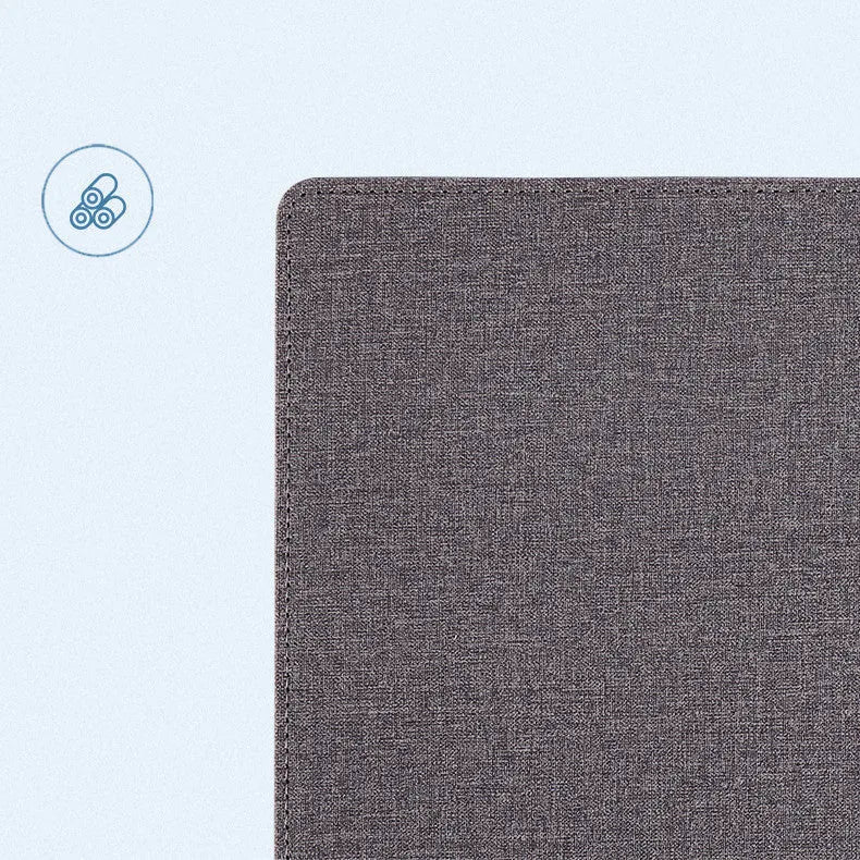 Wireless charging mouse pad with phone holder in PU leather, 320x260mm size
