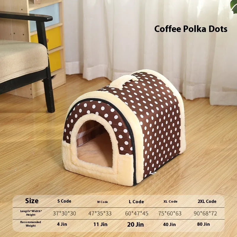 Universal cloth pet bed for dogs and cats, removable washable cover, S M L sizes, six colour options