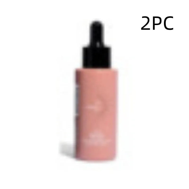 Matte sun tanning black liquid set with 50ml drops bottle and 75ml flash cream bottle.