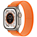 Single ring integrated nylon replacement strap for Apple Watch in multiple colours and sizes.