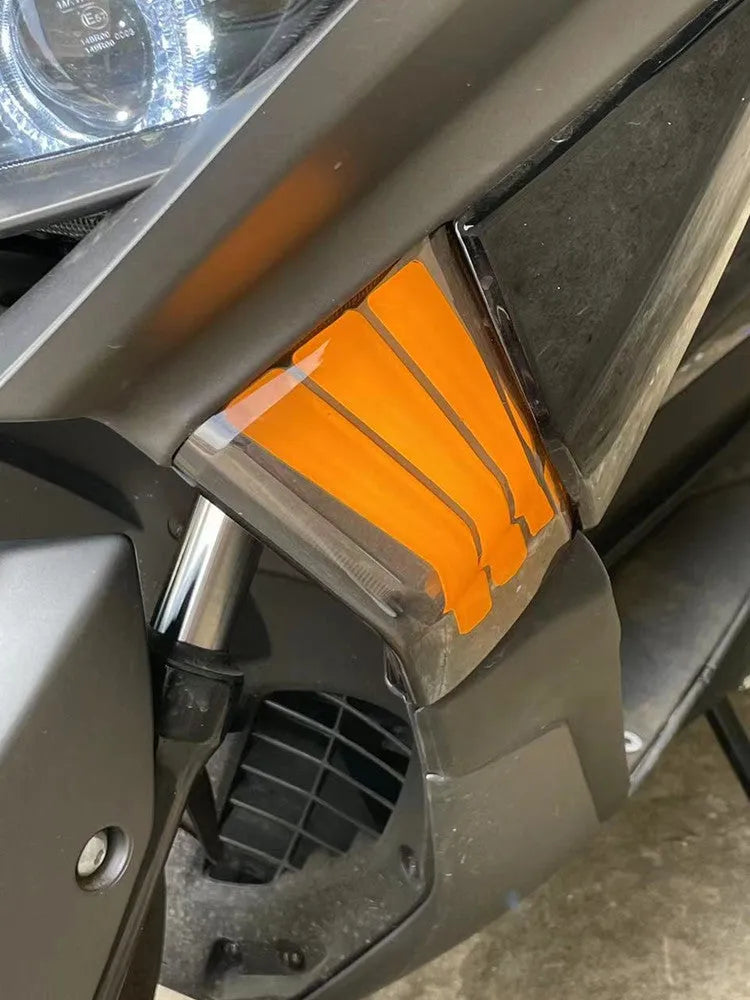 Pair of yellow LED motorcycle cornering lamps for Tianying TS150 Special Edition 2020-2022 retrofit