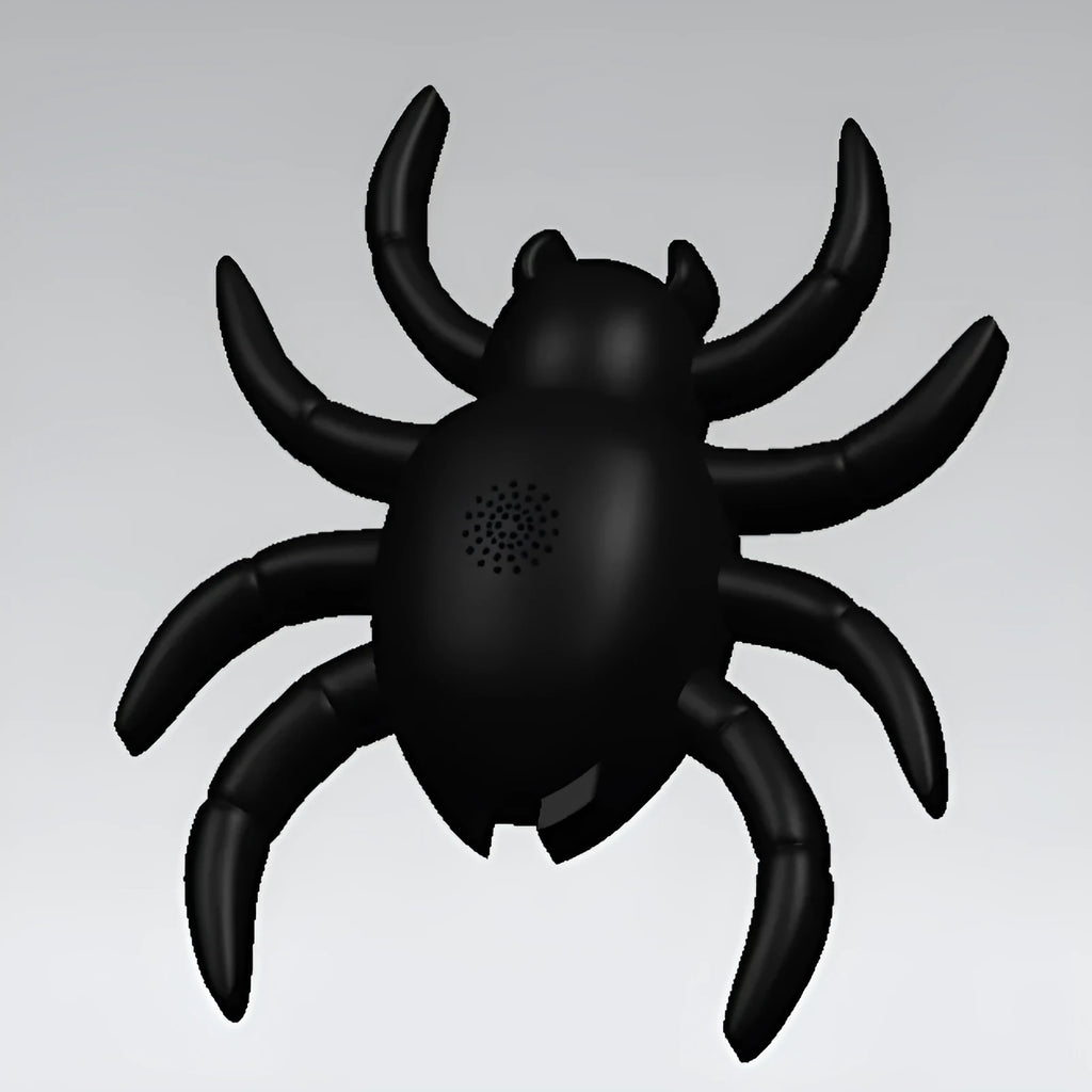 Black or red plastic simulation spider toy, 170x50x196mm, for children's play and pranks
