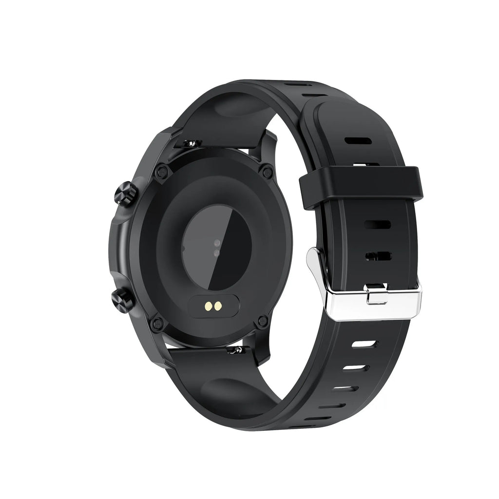 Youth2 black smart bracelet with 1.3-inch touch screen on a wrist.