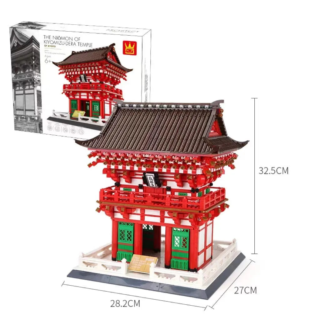 Wange building blocks set with over 800 ABS plastic pieces for landmark construction