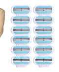 3-layer shaving blade for women manual razor refill pack of 4 packs