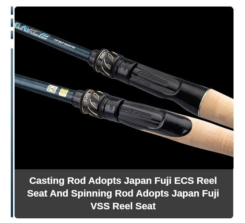 High carbon hard action fishing rod FD series for throwing and general purpose fishing, available in seven model codes