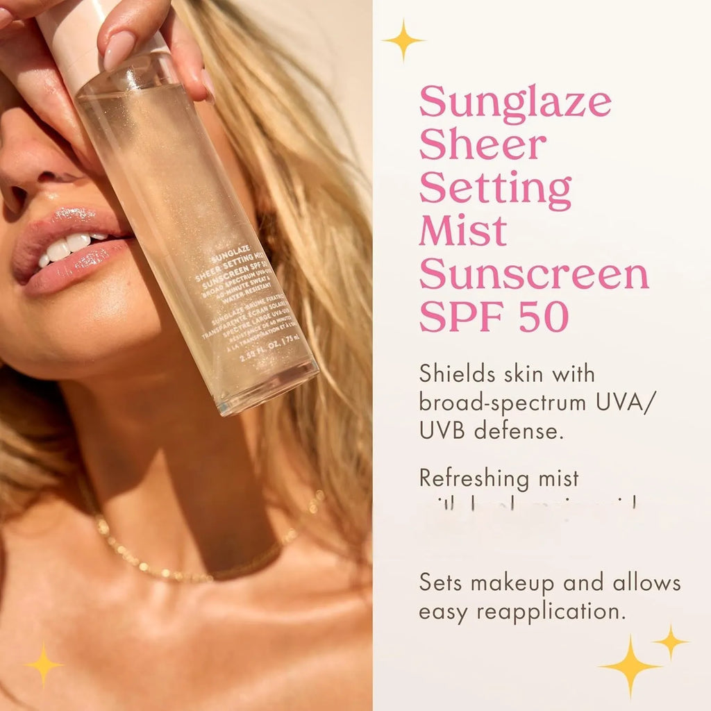 75ml moisturising makeup setting spray bottle with nourishing formula for facial care