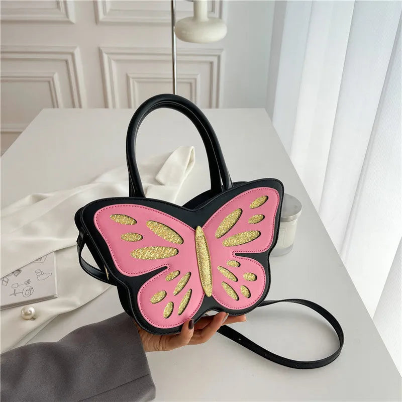 A white square crossbody bag for women with contrast colour details, showing its compact size and casual style.