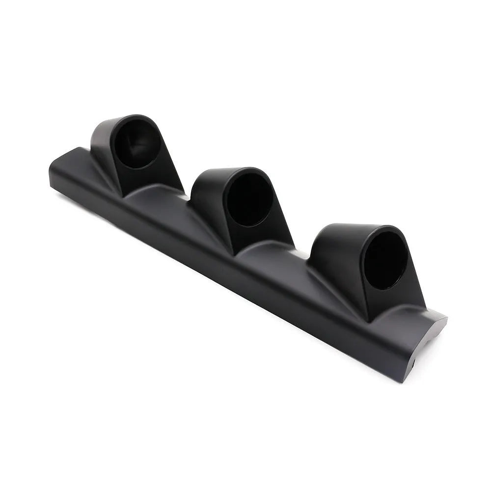 Black three-hole car instrument stand for right-hand drive 52mm gauge mounting