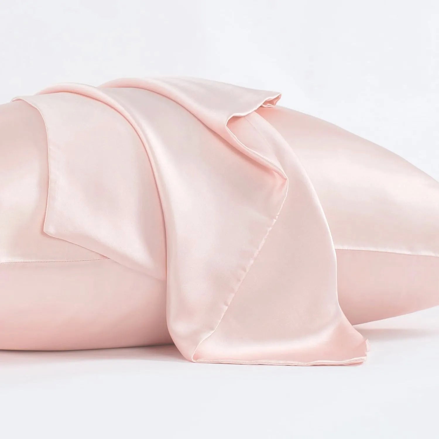 Mulberry silk pillowcase with envelope closure in dark gray colour showing secure flap design