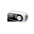 S8 portable mini speaker in black, white, or blue with USB charging cable.