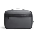 Oxford cloth wet dry separation storage bag with multi-layer compartments in elegant black, graphite grey, olive green, or technology grey.