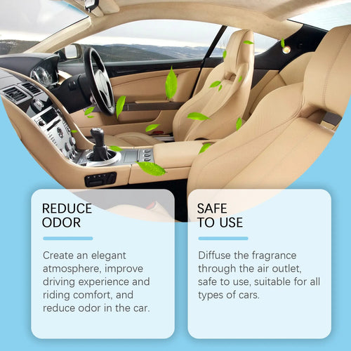 Car air outlet aromatherapy freshener clip-on design with fragrance blend in 20g pack