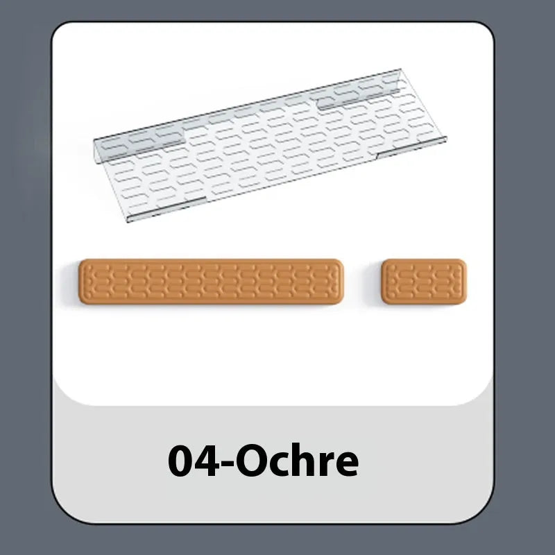 Double-sided keyboard mouse pad with memory foam wrist support in multiple colour options