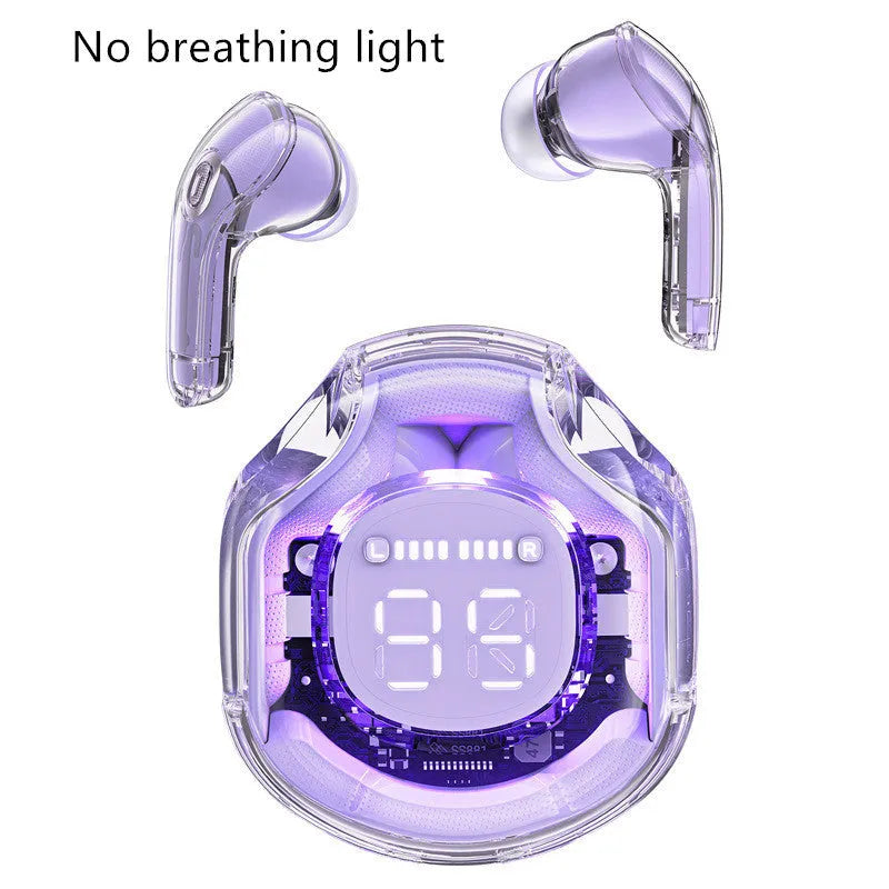 Transparent wireless Bluetooth headset in multiple colours with in-ear design