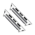 Stainless steel Apple Watch strap connector in black, rose gold, silver, gold or starlight, 14mm to 24mm