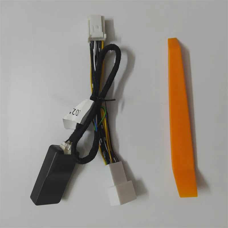 Black tyre pressure monitoring display module for Toyota vehicles with power cord