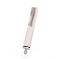 Stainless steel pet dematting comb with ergonomic handle for removing mats from dog hair