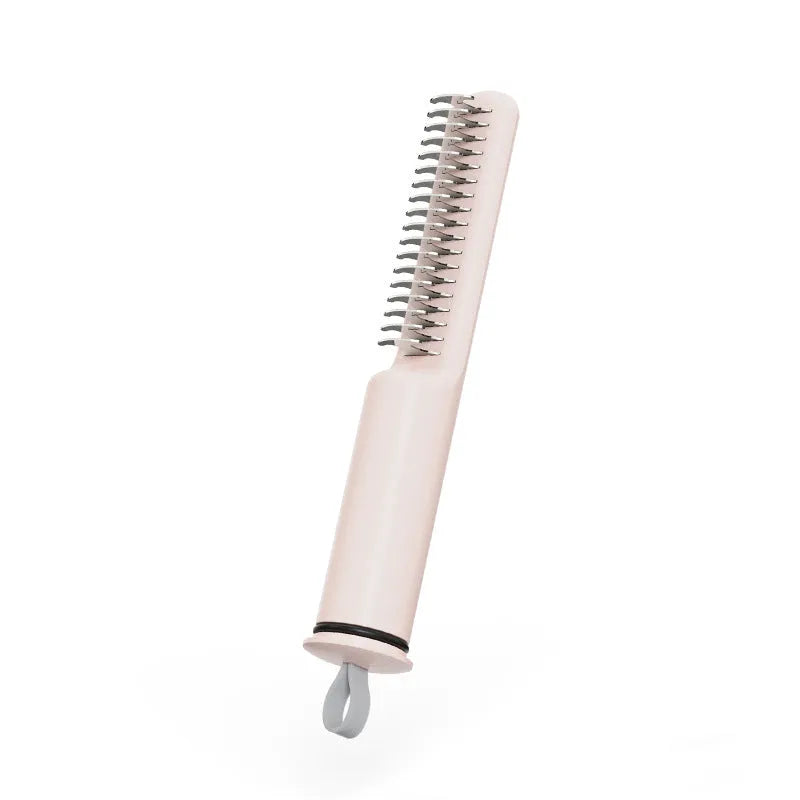 Stainless steel pet dematting comb with ergonomic handle for removing mats from dog hair