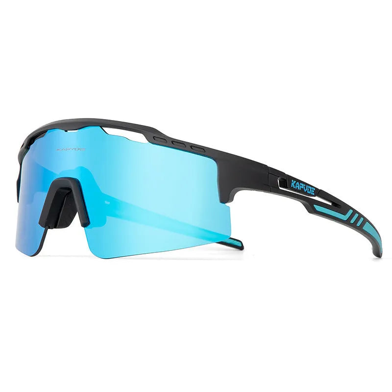 Polarized HD bicycle glasses with TR90 frame and full rim design in colourful lens set