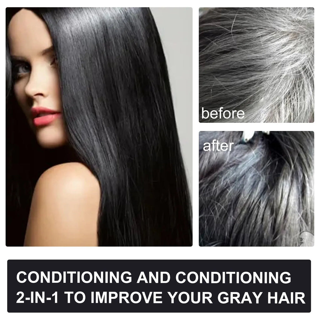 100ml box of Polygonum Multiflorum Shampoo for turning white hair black, anti-hair loss, and anti-dandruff.