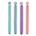 Cartoon cat's paw small pen comb, 18.3cm by 2cm, TPR and PP, random colour