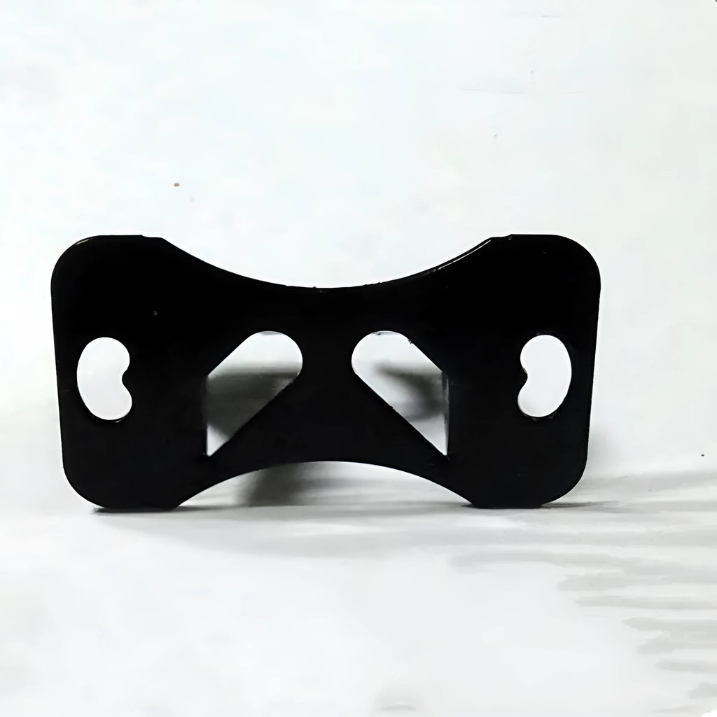 Black metal universal car camera holder with adjustable angle bracket for dashboard mounting