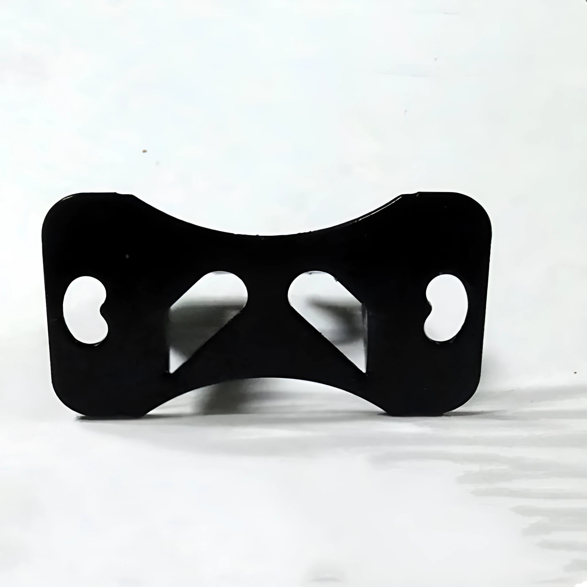 Black metal universal car camera holder with adjustable angle bracket for dashboard mounting