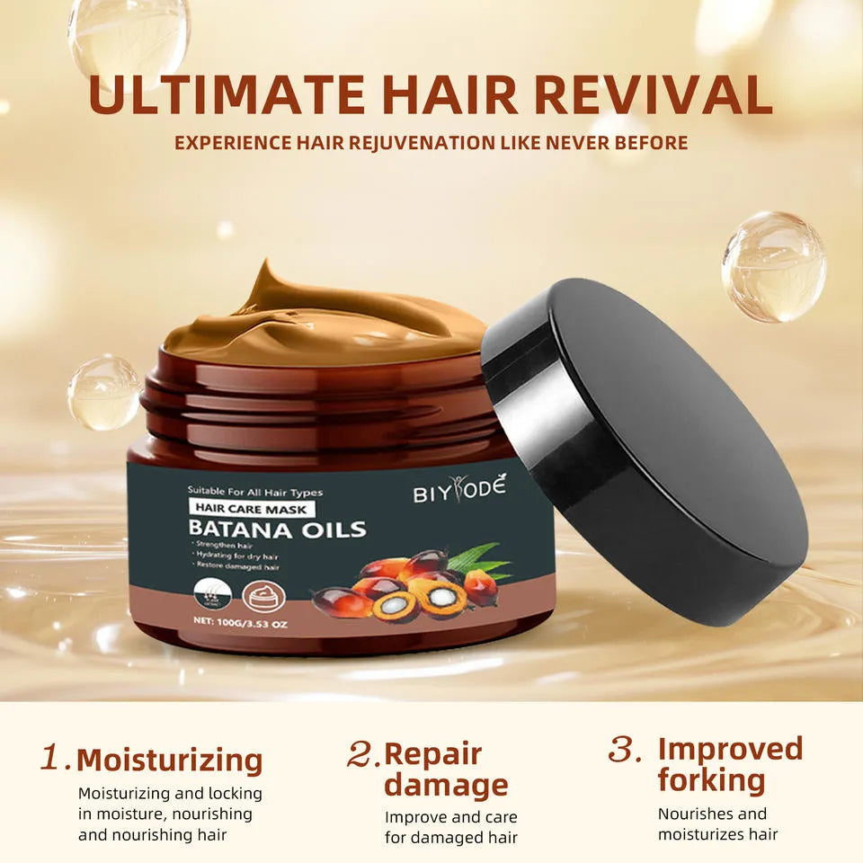 Organic batana oil hair treatment 100g pure unrefined oil for hair growth and moisture repair