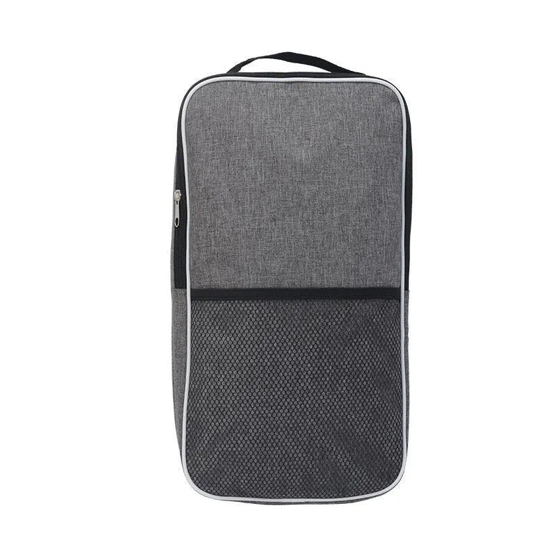 Gray or black racket bag 45x25x5cm with cationic fabric holds two bats and four balls