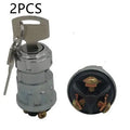 Pure copper vehicle ignition switch with key for trucks and forklifts.