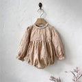 Girl infant stereo lace princess dress in beige, polyester, with jumpsuit option