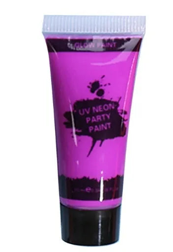 25ml squeezable tube of neon green face and body paint with a hose-style nozzle.