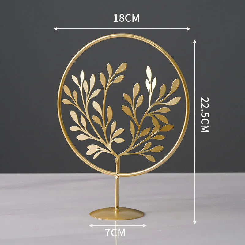 Nordic style wrought iron and copper plastic decorative craft painting ornament