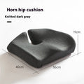 Memory foam office chair cushion measuring 36x40x11cm in polyester fabric with solid colour design