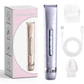 Women's dual motor USB rechargeable electric shaver for whole body hair removal, fully washable, removable cutter head