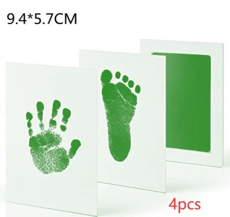 Baby hand and foot print disposable ink pad in pink for newborn keepsake crafting