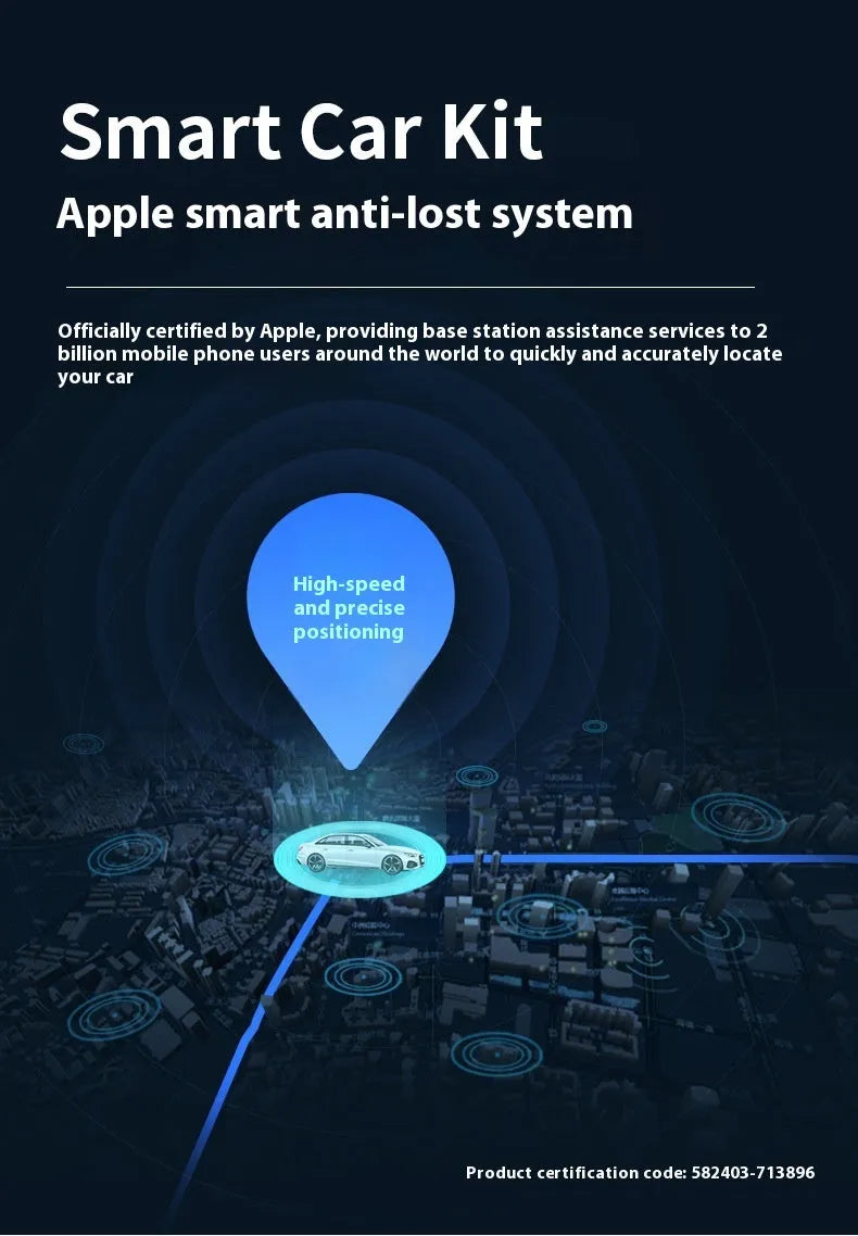 Black OBD-II port GPS car tracker with connector for plug-in vehicle location monitoring