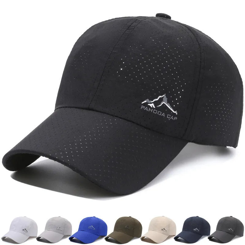 Korean style summer baseball cap in army green with adjustable strap and dome crown.