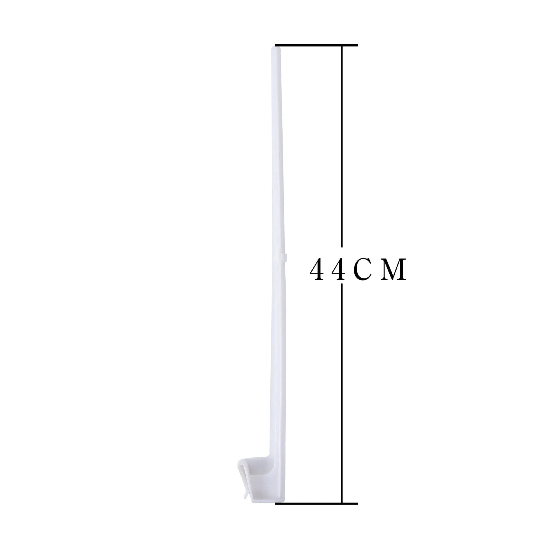 White PP plastic car window flag pole holder mount clip set with ten poles