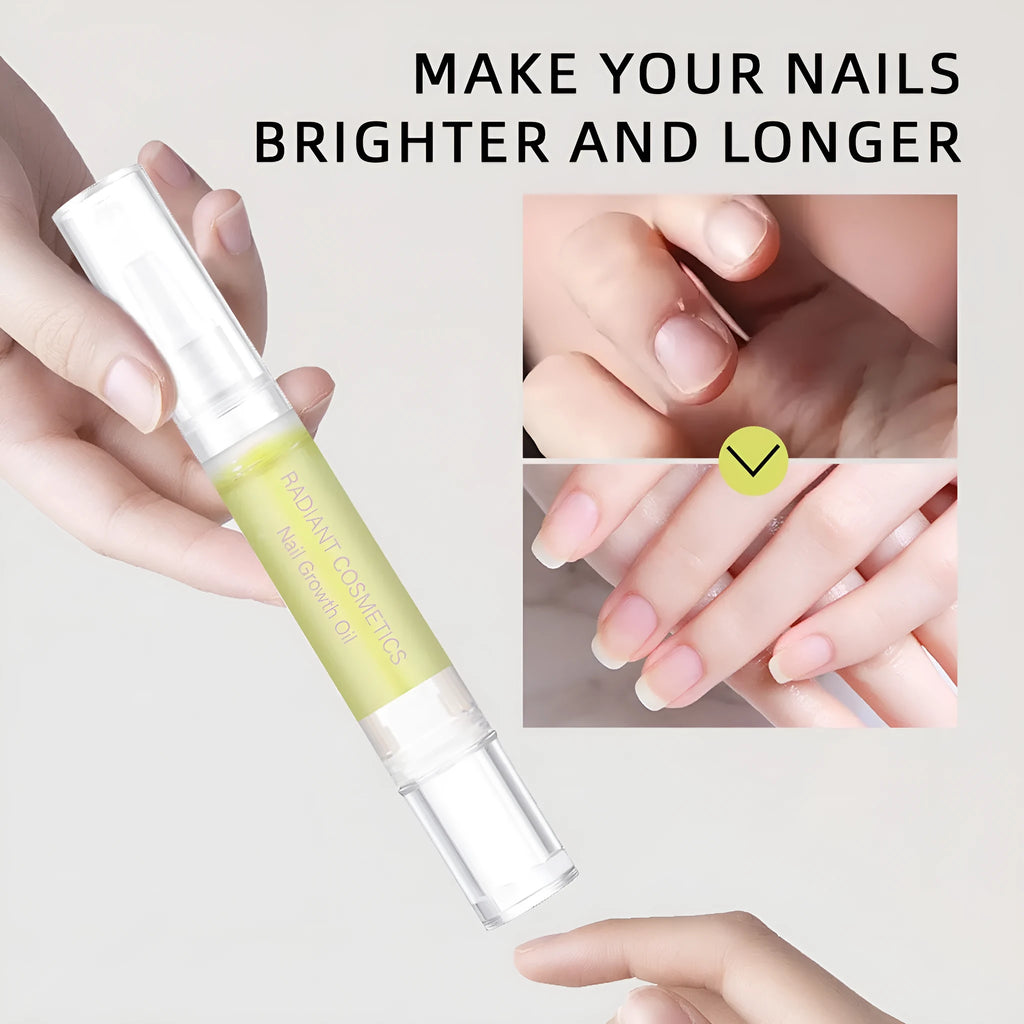 3ml bottle of wash-free nail growth treatment oil for promoting growth and moisturising