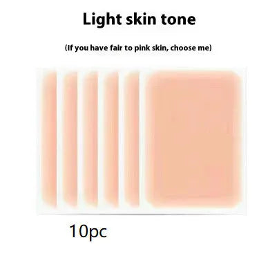 Tattoo cover patch for birthmark and tattoo concealment in six skin tone colours