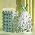 Roll of mugwort print no-tear drawstring garbage bags in extra large size for home use
