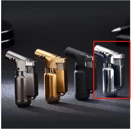 HB805-1 full metal windproof lighter in black, gold, grey, or silver colour