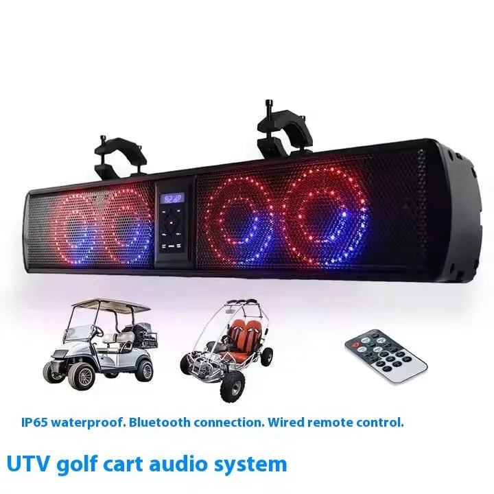 26-inch personalised beach car Bluetooth audio belt with plastic housing for golf carts and ATVs