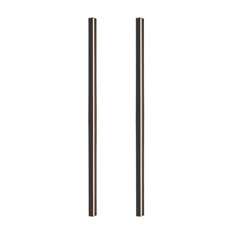 80cm black aluminium LED strip wall lamp with PC shade and touch-controlled light colour changing