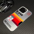 Video tape phone case with laser finish in colourful silver and antique white for iPhone, anti-drop design