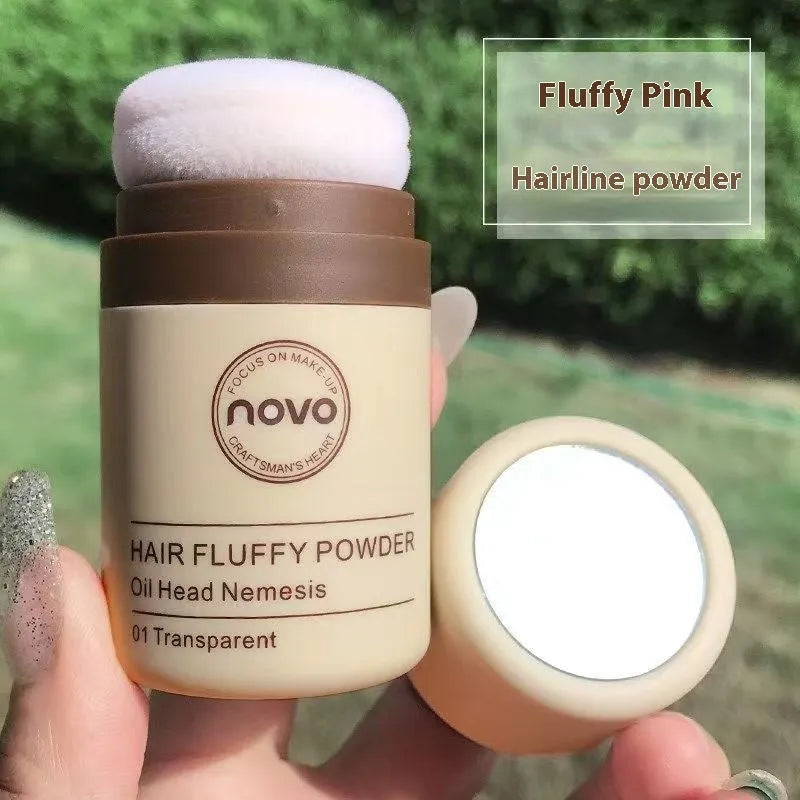 Mattifying hairline powder for oil control in transparent, brown, and dark brown shades