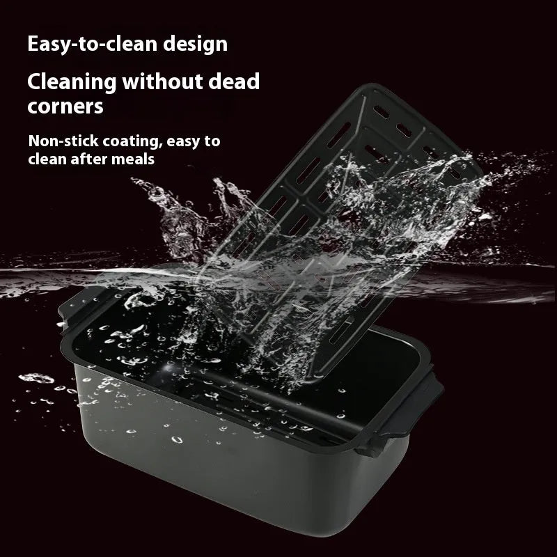 Smart Loop Air Fryer flip electric oven 12L capacity black plastic body with display and control panel on countertop
