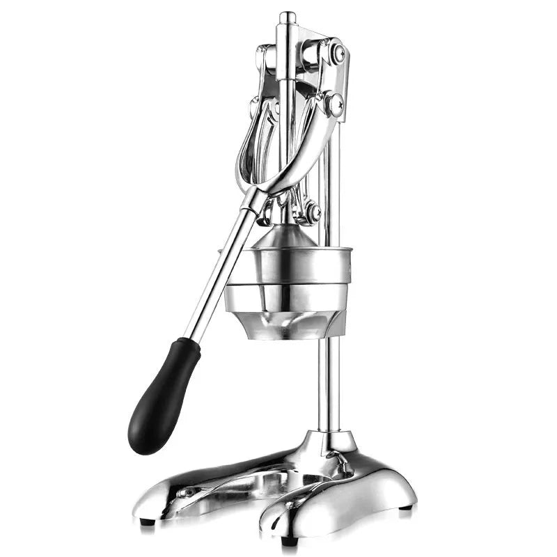 Commercial orange juice squeezer juicer, manual metal citrus press, Chinese style, single mold, silver finish
